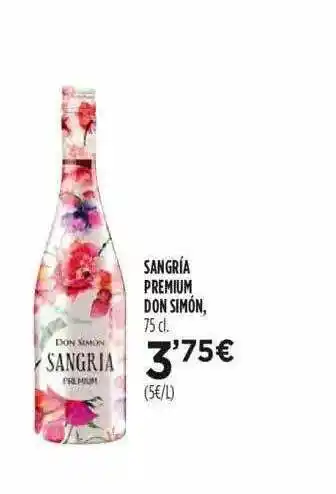 Fotoprix Sangria Premium Don Simon 75cl oferta
