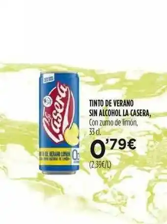 Fotoprix Tinto De Verano Sin Alcohol La Casera 33cl oferta