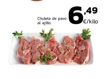 Supermercados Lupa Chuleta De Pavo Al Ajillo oferta