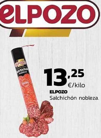 Supermercados Lupa Elpozo Salchichón Nobleza oferta