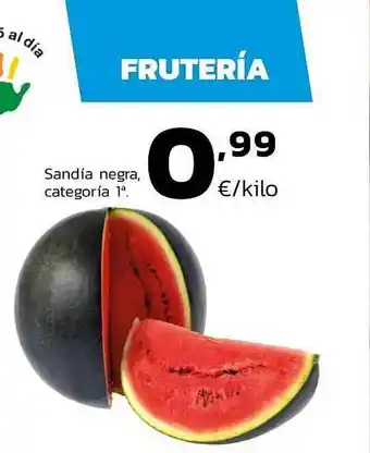 Supermercados Lupa Sandia Negra, Categoria 1a oferta