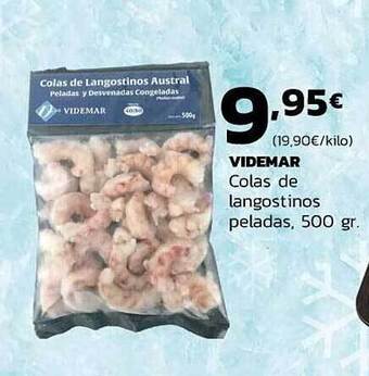 Supermercados Lupa Videmar Colas De Langostinos Peladas oferta