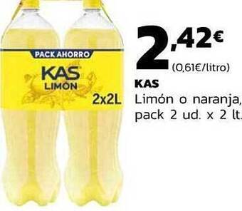 Supermercados Lupa Kas Limón O Naranja oferta