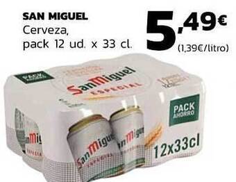 Supermercados Lupa San Miguel Cerveza oferta