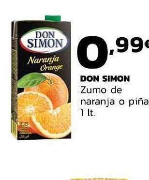 Supermercados Lupa Don Simon Zumo De Naranja O Piña oferta