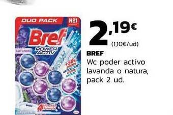 Supermercados Lupa Bref Wc Poder Activo Lavanda O Natura oferta