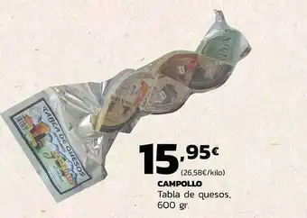 Supermercados Lupa Campollo Tabla De Quesos oferta