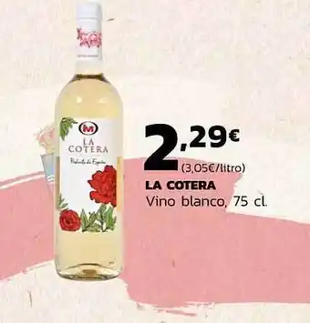 Supermercados Lupa La Cotera Vino Blanco oferta