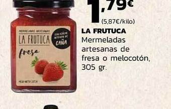 Supermercados Lupa La Frutuca Mermeladas Artesanas De Fresa O Melocotón oferta