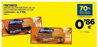 BM Supermercados 70% Descuento En La 2a Unidad Fontaneda Galleta Digestive Variedades oferta