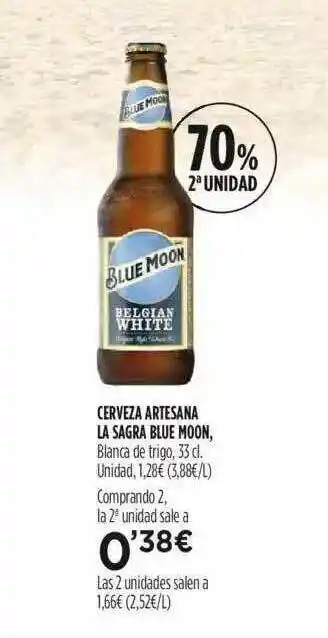 Fotoprix Cerveza Artesana La Sagra Blue Moon oferta