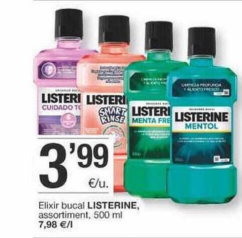 BonpreuEsclat Elixir Bucal Listerine Assortiment oferta