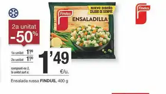 BonpreuEsclat 2a Unitat -50% Ensalada Russa Findus oferta