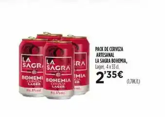 Fotoprix Pack De Cerveza Artesanal La Sagra Bohemia Lager oferta