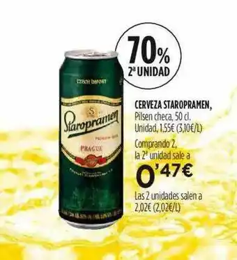 Fotoprix Cerveza Staropramen 50cl oferta