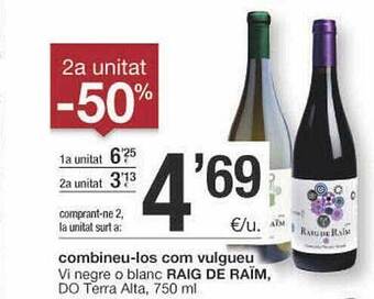 BonpreuEsclat Vi Negre O Blanc Raig De Raïm Do Terra Alta oferta