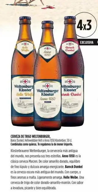 Fotoprix Cerveza De Trigo Weltenburger oferta