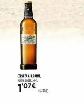 Fotoprix Cerveza A.k.damm 33cl oferta
