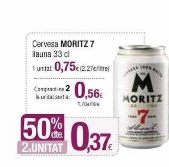 Condis Cervesa Moritz 7 oferta