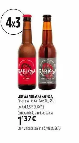 Fotoprix Cerveza Artesana Rabiosa 33cl oferta