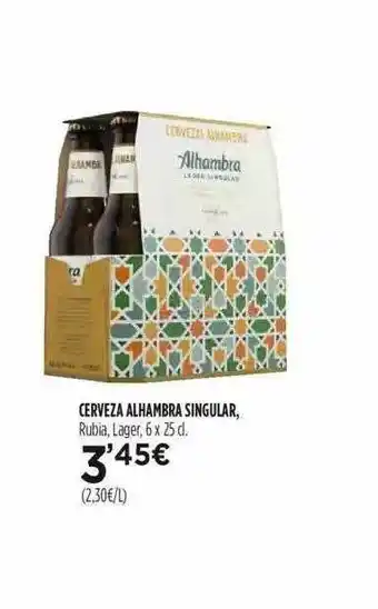 Fotoprix Cerveza Alhambra Singular 6 x 25cl oferta