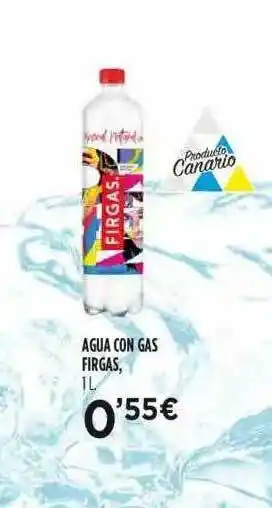 Fotoprix Agua Con Gas Firgas 1L oferta