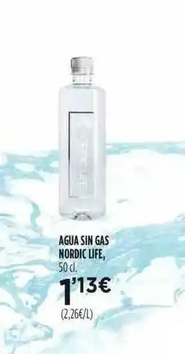Fotoprix Agua Sin Gas Nordic Life 50cl oferta