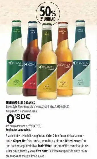 Fotoprix Mixer Red Bull Organics oferta