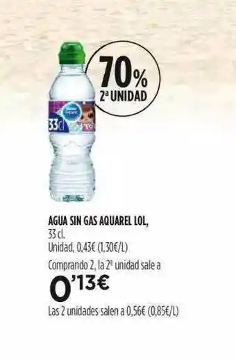 Fotoprix Agua Sin Gas Aquarel Lol 33cl oferta