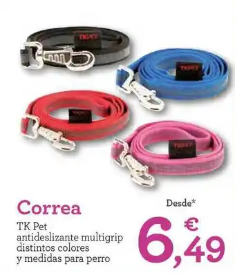 TiendAnimal Correa Tk Pet antideslizante multigrip distintos colores y medidas para perro oferta
