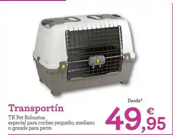 TiendAnimal Transportín Tk Pet Robustus especial para coches pequeño, mediano o grande para perro oferta