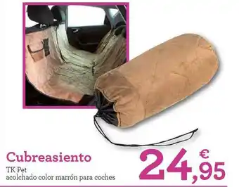 TiendAnimal Cubreasiento Tk Pet acolchado color marrón para coches oferta