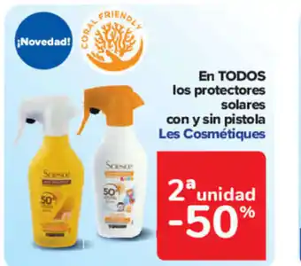 Carrefour En Todos los protectores solares con y sin pistola Les Cosmétiques oferta