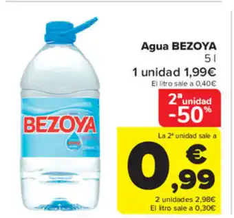 Carrefour Agua Bezoya 5 L oferta