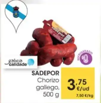 Eroski Sadepor Chorizo gallego 500 g oferta