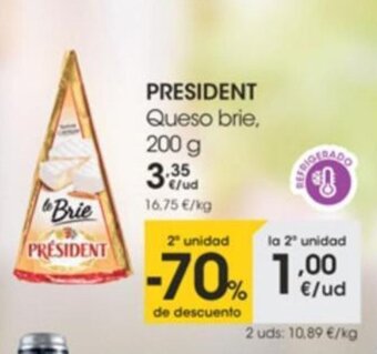 Eroski President Queso brie 200 g oferta
