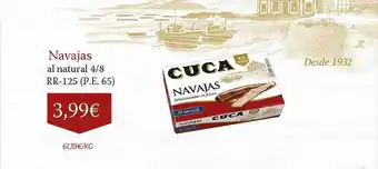 CashDiplo Navajas Al Natural 4 8 Rr-125 oferta