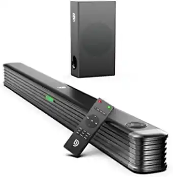 Amazon Barra de sonido 2.1 para tv, 150w con subwoofer inalámbrico, barra de sonido tv de 130 db/5eq, 3d sonido envolvente, para ... oferta