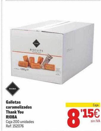 Makro Galletas Caramelizadas Thank You Rioba oferta