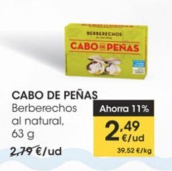 Eroski Cabo De Peñas Berberechos al natural oferta