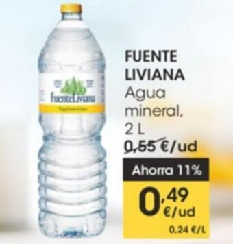 Eroski Fuente Liviana Agua mineral 2 L oferta