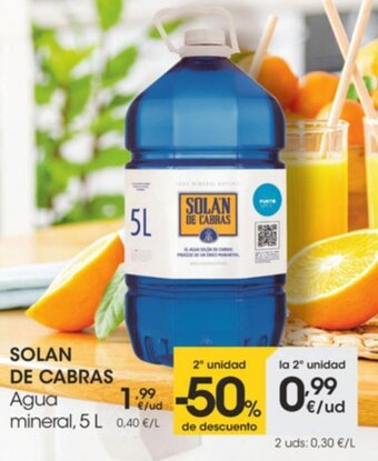 Eroski Solan De Cabras Agua mineral 5 L oferta