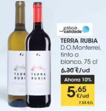 Eroski Terra Rubia D.O. Monterrei, tinto o blanco, 75 cl oferta
