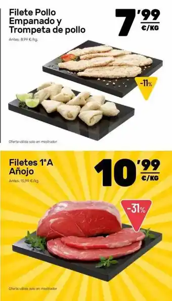 AhorraMas Filete Pollo Empanado Y Trompeta De Pollo, Filetes 1 oferta