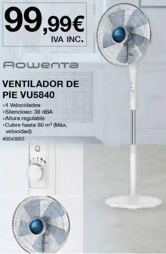 Costco Rowenta Ventilador De Pie Vu5840 oferta