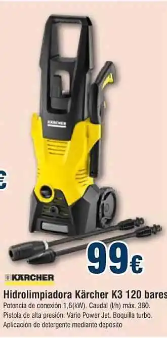 FROIZ Hidrolimpiadora Kärcher K3 120 Bares oferta
