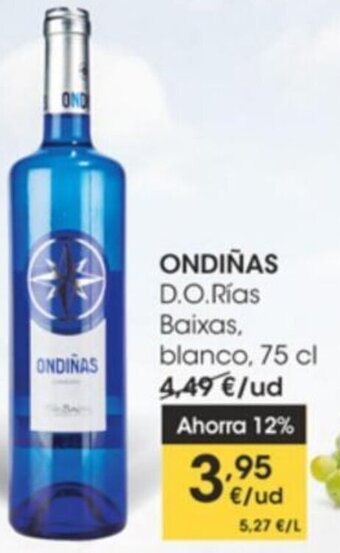 Eroski Ondiñas D.O. Rías Baixas, blanco, 75 cl oferta