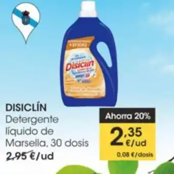 Eroski Disiclín Detergente Líquido de Marsella, 30 Dosis oferta