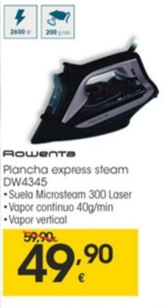 Eroski Rowenta Plancha Express Steam DW4345 oferta
