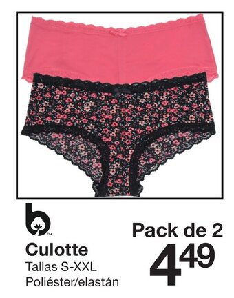 Zeeman Culotte Tallas S-XXL Pack de 2 oferta